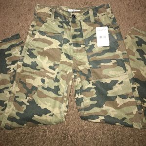 Free People Remy pant wide leg Camo print